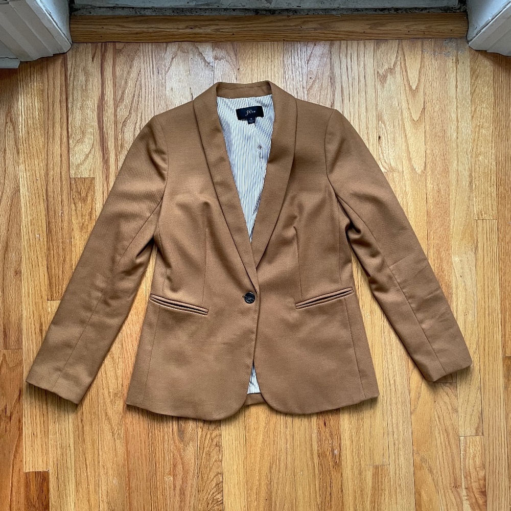 J. Crew Camel Wool Blazer